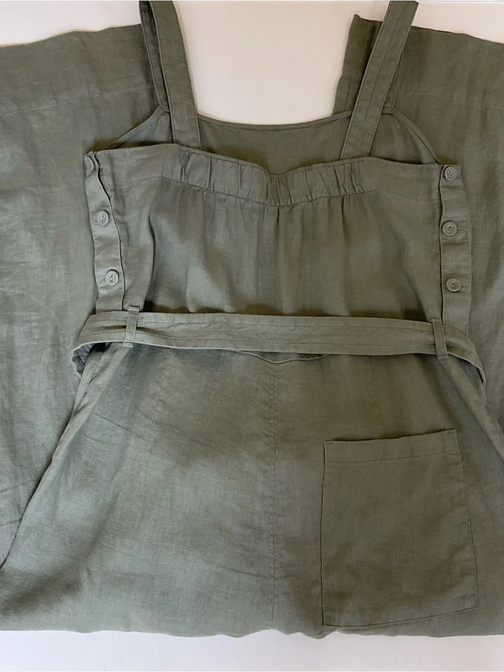 Everlane Flax Linen Side Button Jumpsuit 4
